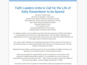 Faith Leaders Petition